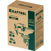 Стальные настольные тиски для точных работ KRAFTOOL Mini 65 мм 32713-75
