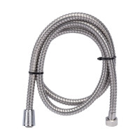 Шланг для душа GRIALE 150 см растягивающийся, из нержавеющей стали, импорт-импорт 1/2" внутренняя резьба A00-15эконом