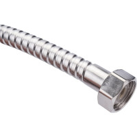 Шланг для душа GRIALE 150 см растягивающийся, из нержавеющей стали, импорт-импорт 1/2" внутренняя резьба A00-15эконом