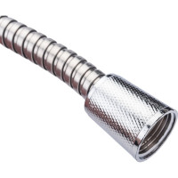 Шланг для душа GRIALE 150 см растягивающийся, из нержавеющей стали, импорт-импорт 1/2" внутренняя резьба A00-15эконом