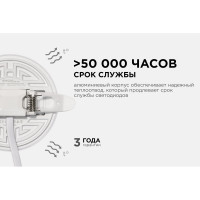 Светодиодная встраиваемая безрамочная панель Apeyron flp, 9вт=6вт+3вт, 770лм, 2700к, ip20, ф90x21мм, круг, 3 режима, регулировка ф55-75мм/ 06-100