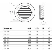 Решетка наружная IGC 315 Ventart 4687202653492