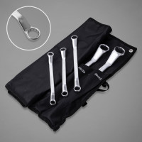 Набор накидных изогнутых гаечных ключей в сумке DELI 12шт/ 6-32мм DL150012A (углеродистая сталь, ткань Oxford) 104511