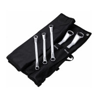 Набор накидных изогнутых гаечных ключей в сумке DELI 12шт/ 6-32мм DL150012A (углеродистая сталь, ткань Oxford) 104511