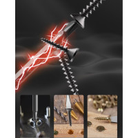 Двухсторонняя отвертка DELI Home Series HT1055 (SL6/PH2, Cr-V, Soft Touch рукоятка, подарочная упаковка, эксклюзивный дизайн) 104599