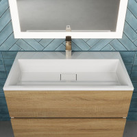 Раковина для ванной uperwood Barsa_80 см полувстраиваемая, прямоугольная 293020530