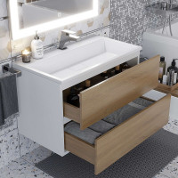 Раковина для ванной uperwood Barsa_80 см полувстраиваемая, прямоугольная 293020530