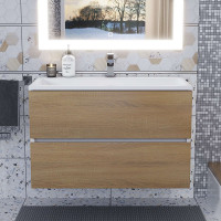 Раковина для ванной uperwood Barsa_80 см полувстраиваемая, прямоугольная 293020530