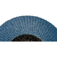 Круг лепестковый торцевой, угловой, цирконат 100% 125х22.2 мм, P-80 ABRAFORM AF-FLAP-CN-125-P80-ZR100