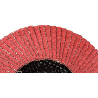 Круг лепестковый торцевой, прямой, керамика 125х22.2 мм, P-80 ABRAFORM AF-FLAP-FT-125-P80-CRM