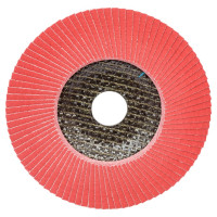 Круг лепестковый торцевой, угловой, керамика 125х22.2 мм, P-120 ABRAFORM AF-FLAP-CN-125-P120-CRM
