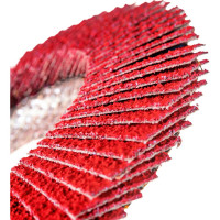 Круг лепестковый торцевой, угловой, керамика 125х22.2 мм, P-40 ABRAFORM AF-FLAP-CN-125-P40-CRM