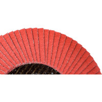 Круг лепестковый торцевой, угловой, керамика 125х22.2 мм, P-60 ABRAFORM AF-FLAP-CN-125-P60-CRM