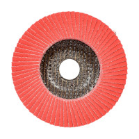 Круг лепестковый торцевой, угловой, керамика 125х22.2 мм, P-60 ABRAFORM AF-FLAP-CN-125-P60-CRM