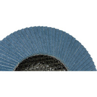 Круг лепестковый торцевой, прямой, цирконат 65% 125х22.2 мм, P-120 ABRAFORM AF-FLAP-FT-125-P120-ZR65