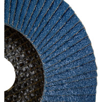 Круг лепестковый торцевой, угловой, цирконат 65% 125х22.2 мм, P-80 ABRAFORM AF-FLAP-CN-125-P80-ZR65