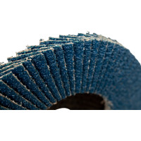 Круг лепестковый торцевой, прямой, цирконат 100% 125х22.2 мм, P-40 ABRAFORM AF-FLAP-FT-125-P40-ZR100