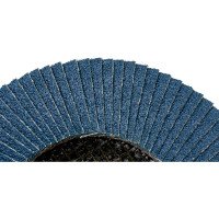 Круг лепестковый торцевой, прямой, цирконат 100% 125х22.2 мм, P-80 ABRAFORM AF-FLAP-FT-125-P80-ZR100