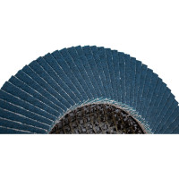 Круг лепестковый торцевой, угловой, цирконат 100% 125х22.2 мм, P-120 ABRAFORM AF-FLAP-CN-125-P120-ZR100