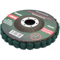 Круг зачистной абразивный (125x22.2 мм; зеленый; max об/мин 12000; мягкий) ROCKFORCE RF-FR522C(49281)