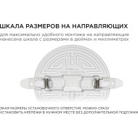 Светодиодная встраиваемая безрамочная панель Apeyron flp, 16вт=12вт+4вт, 1360лм, 6500к, ip20, ф120x21мм, круг, 3 режима, регулировка ф55-105мм/ 06-107