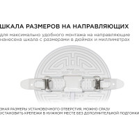 Светодиодная встраиваемая безрамочная панель Apeyron flp, 16вт=12вт+4вт, 1360лм, 4000к, ip20, ф120x21мм, круг, 3 режима, регулировка ф55-105мм/ 06-106