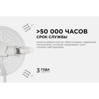 Светодиодная встраиваемая безрамочная панель Apeyron flp, 12вт=8вт+4вт, 1020лм, 2700к, ip20, ф120x21мм, круг, 3 режима, регулировка ф55-105мм/ 06-103