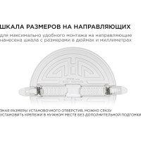 Светодиодная встраиваемая безрамочная панель Apeyron flp, 24вт=18вт+6вт, 2040лм, 4000к, ip20, ф170x21мм, круг, 3 режима, регулировка ф55-155мм/ 06-108