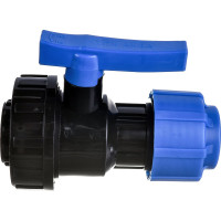 Шаровой компрессионный кран ПОЛИТЭК ВР разъемный d 25x3/4 ТПК-АКВА, 554222534