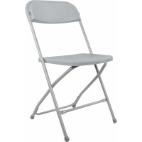 Складной стул для дома и офиса BRABIX Golf CF-002 серый каркас, пластик серый, 531564