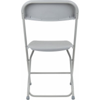 Складной стул для дома и офиса BRABIX Golf CF-002 серый каркас, пластик серый, 531564