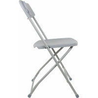 Складной стул для дома и офиса BRABIX Golf CF-002 серый каркас, пластик серый, 531564