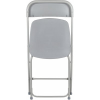 Складной стул для дома и офиса BRABIX Golf CF-002 серый каркас, пластик серый, 531564