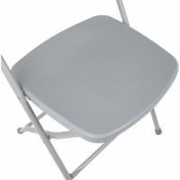 Складной стул для дома и офиса BRABIX Golf CF-002 серый каркас, пластик серый, 531564