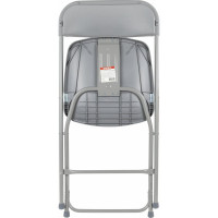 Складной стул для дома и офиса BRABIX Golf CF-002 серый каркас, пластик серый, 531564