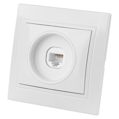 Компьютерная розетка, белая RJ45 TDM ELECTRIC Таймыр SQ1814-0021