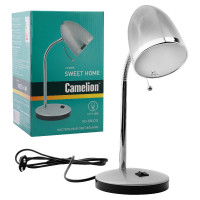 Настольный светильник, серебро 230V 40W E27 Camelion KD-308 C03 11478