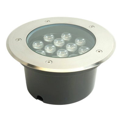 Тротуарный светильник FERON SP4114, 12LED теплый белый, 12W, 180хH90mm, вн. диаметр: 150mm, IP67 32021