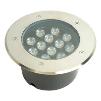 Тротуарный светильник FERON SP4114, 12LED теплый белый, 12W, 180хH90mm, вн. диаметр: 150mm, IP67 32021