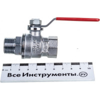 Шаровой кран GEKON с вн./нар. резьбой 1/2", ручка-рычаг GK 554L 12