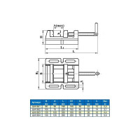 Станочные тиски для сверлильных станков 150мм GRIFF Q19A b241504
