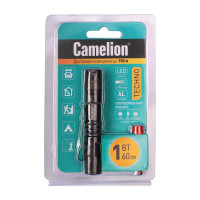 Фонарь Camelion LED51516 черный, LED XPE, 3 режима, 1XLR03 в комплекте, алюминий, блистер 12916