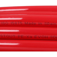 Труба из сшитого полиэтилена с кислородным слоем STOUT PEX-a 20х2,0 бухта 240 м красная SPX-0002-242020
