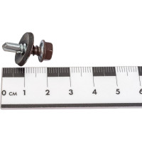 Кровельный саморез Качественный крепеж коричневый 5,5х19 160 шт 0500123 КЧ