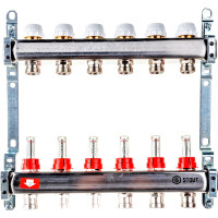 Коллектор из нержавеющей стали с расходомерами 5 вых. STOUT SMS 0917 000005