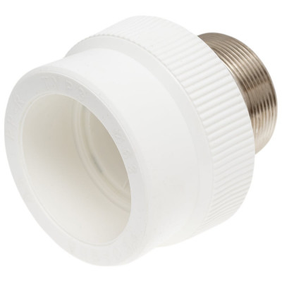 Комбинированная муфта под ключ PRO AQUA PP-R НР белая d-63 мм 2" PA23524Pb