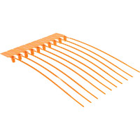 Контрольная пломба FORTISFLEX УП-255 оранжевый 55865