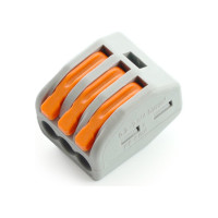 3-проводные строительно-монтажные клеммы STEKKER 50шт в упак. LD222-413 32397