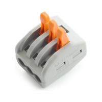 3-проводные строительно-монтажные клеммы STEKKER 50шт в упак. LD222-413 32397