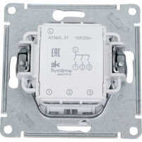 Механизм выключателя Systeme Electric 3-кл. ATLAS DESIGN сх.1+1+1 10АХ жемчуг ATN000431 1240277